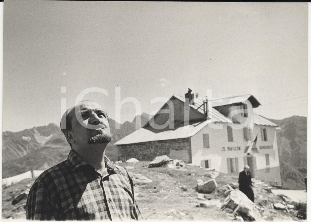 Fotografia d epoca originale 1958 COURMAYEUR ComunitÃ  Massiccio Bianco  Ritratto Elio BIANCA Foto 18x13 cm 1