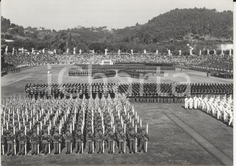 Fotografia d epoca originale 1955 ROMA Foro Italico  Anniversario delle Guardie della Polizia di Stato Foto 1