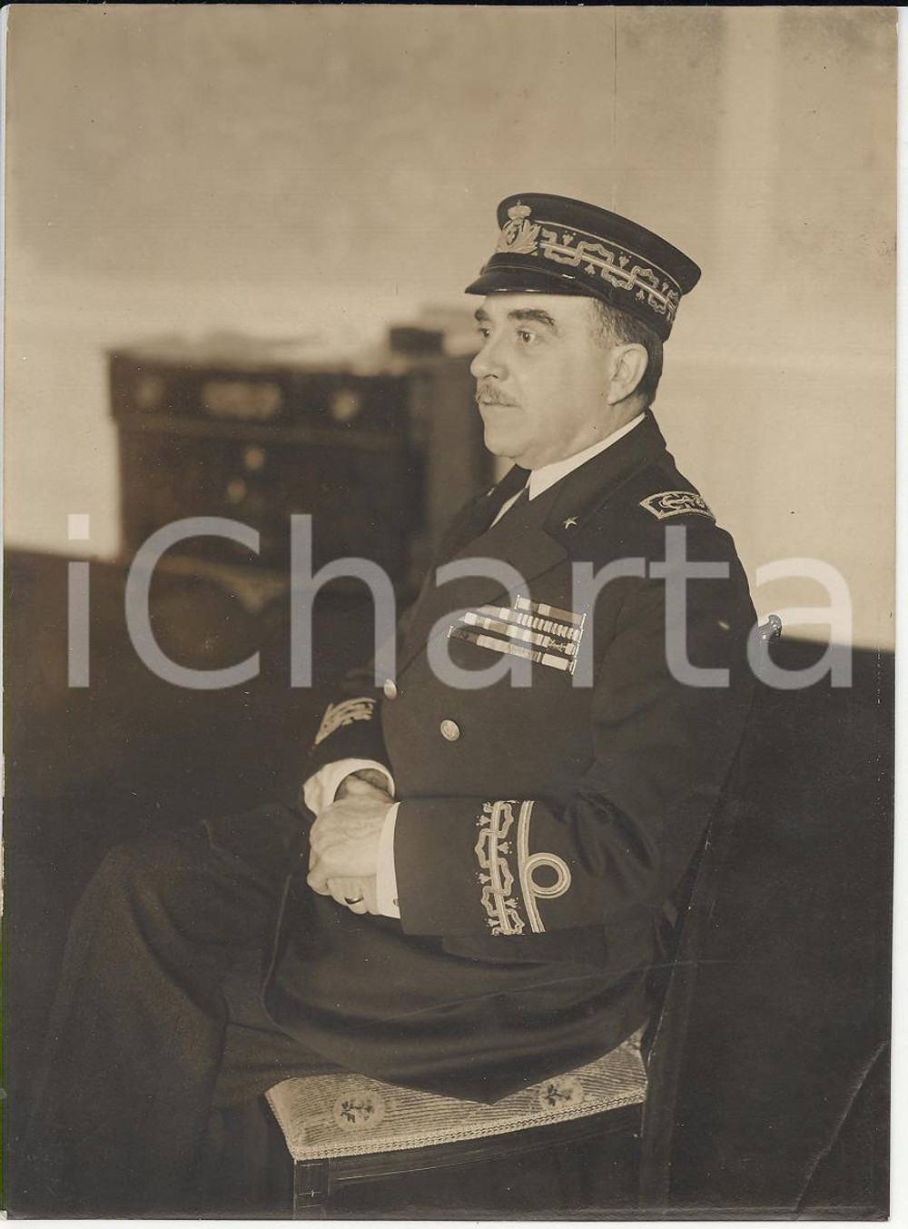 Fotografia d epoca originale 1920 ca s.l. REGIA MARINA Ammiraglio Pietro ORSINI  Ritratto  Foto 11x15 cm 1