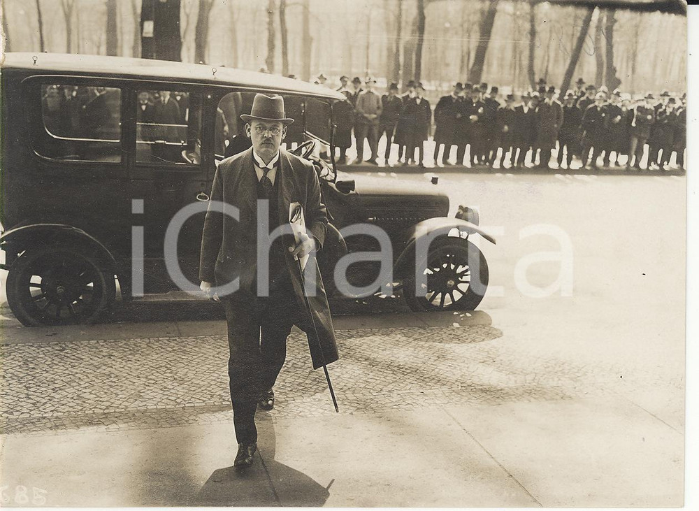 Fotografia d epoca originale 1920 KAPP PUTSCH Berlin Hermann MÃ¼ller Reichskanzler REAL PHOTO cm 16x12 1