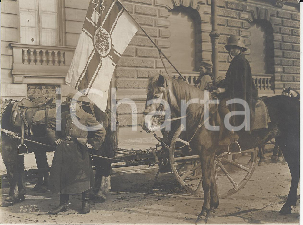 Fotografia d epoca originale 1920 KAPP PUTSCH Fine Berliner straßenszene REAL PHOTO 16x12 cm 1