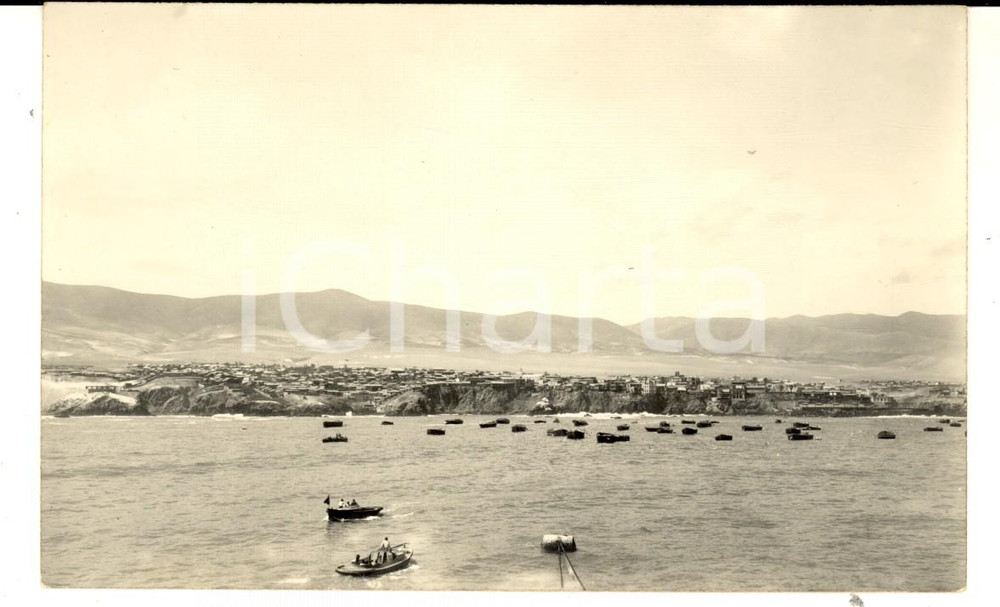 1930 ca MOLLENDO (PERU') Panorama dal transatlantico ORAZIO *Foto cartolina