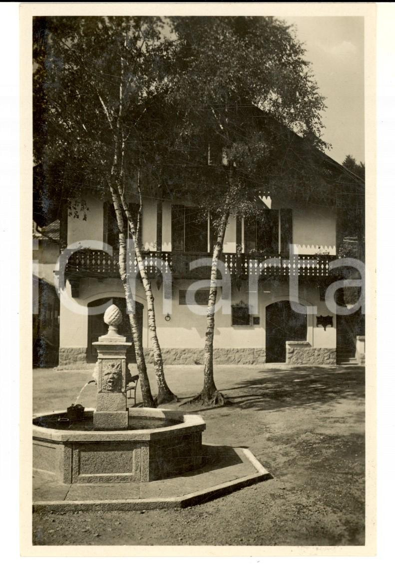 Cartolina originale da collezione 1932 VALGANNA Villaggio Alpino MONTE PIAMBELLO  Baita valdostana Cartolina 1