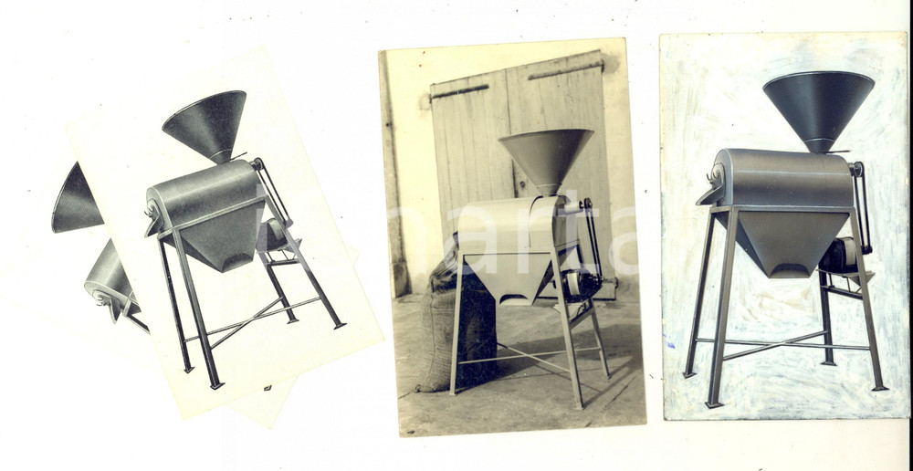 Fotografia d epoca originale 1959 MILANO Lucidatore GILRE per fagioli e cereali  Lotto 2 foto + stampe 1