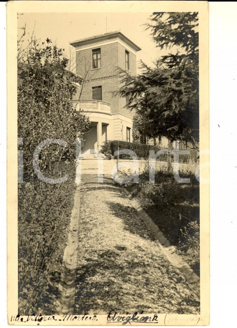 Fotografia d epoca originale 1953 AVIGLIANA Borgata MORTERA  Ingresso VILLA VITTORIA Foto cartolina 1