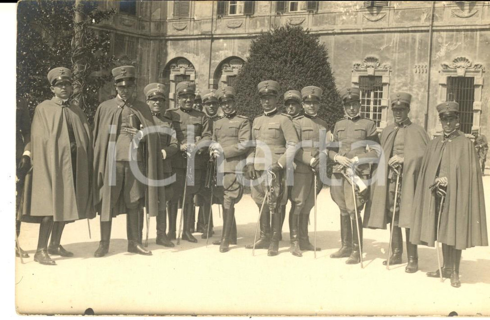 Fotografia d epoca originale 1915 ca WW1 REGIO ESERCITO Allievi ufficiali di Cavalleria Foto cartolina 1