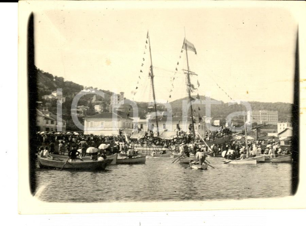 Fotografia d epoca originale 1921 PORTO MAURIZIO Celebrazione Reginetta del Mare Alma PANIZZARDI Foto 11x8 1