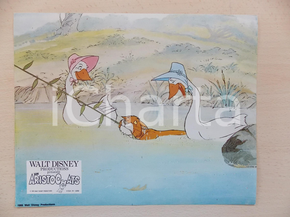 Materiale cinematografico d’epoca 1970 GLI ARISTOGATTI Walt DISNEY  Adelina e Guendalina Blabla Lobby card 1