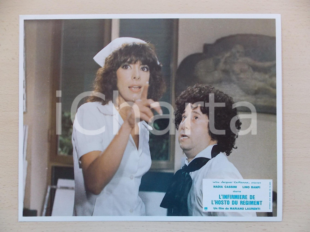 Materiale cinematografico d’epoca 1979 INFERMIERA NELLA CORSIA DEI MILITARI Alvaro VITALI Nadia CASSINI Lobby card 1