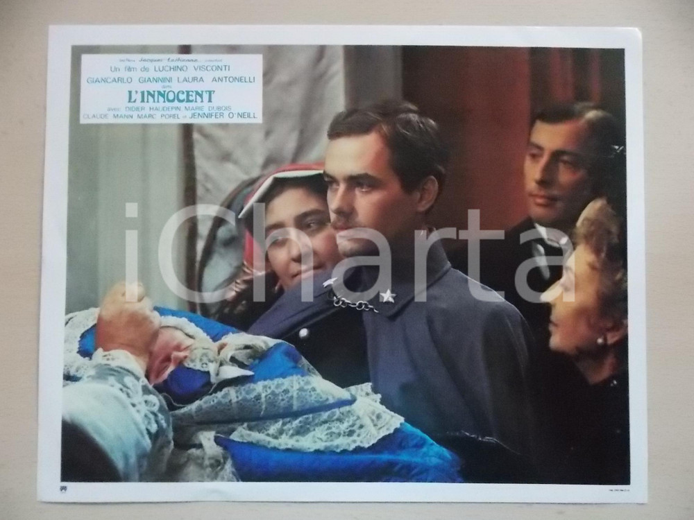 Materiale cinematografico d’epoca 1976 L INNOCENTE Luchino VISCONTI  Didier HAUDEPIN al battesimo Lobby card 1
