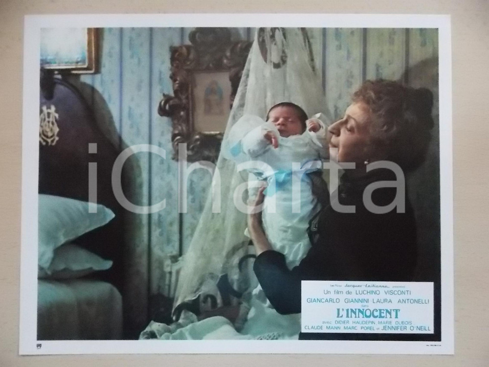 Materiale cinematografico d’epoca 1976 L INNOCENTE Luchino VISCONTI  Rina MORELLI accudisce neonato Lobby card 1