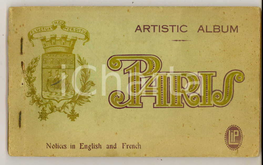 Materiale pubblicitario d’epoca 1920 ca PARIS  Artistic album  ILLUSTRATO VINTAGE 20 vedute 20x12 1