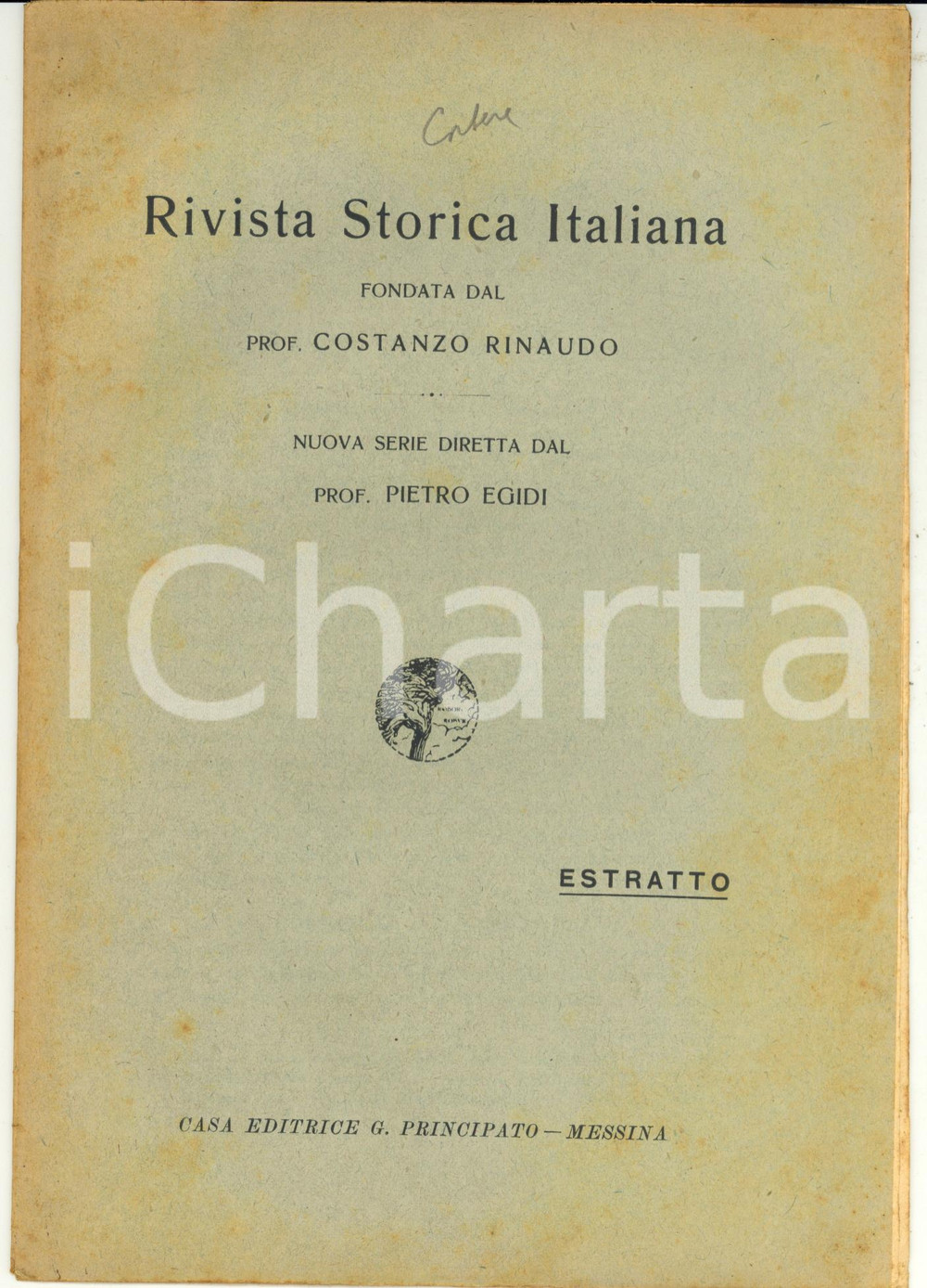 Libro, pubblicazione d epoca 1926 Nino CORTESE Storia politica d Italia e storia del Regno di Napoli 1