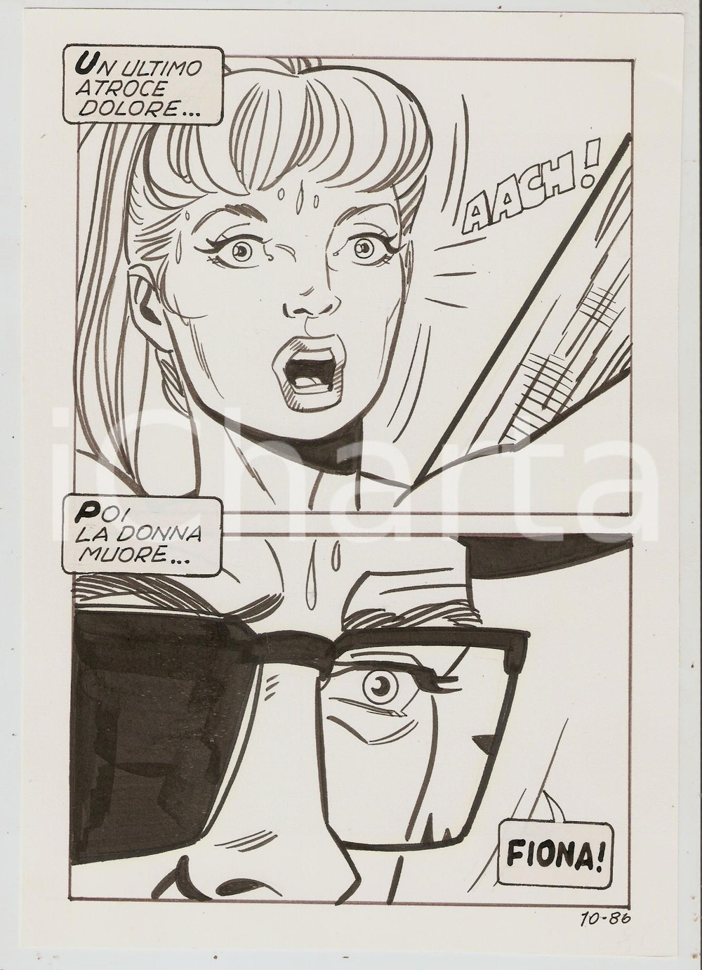 1975 ca SUPERFUMETTI n.12 Atrocità in Amazzonia - Tavola 86 originale EDIFUMETTO