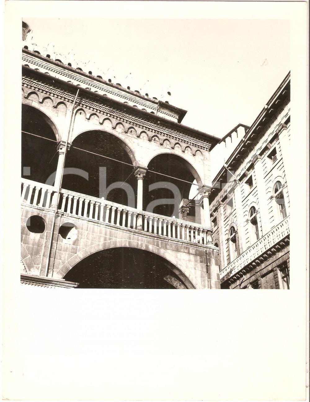 Fotografia d epoca originale 1970 ca PADOVA Balconata di Palazzo della Ragione Foto ARTISTICA 18x24 1