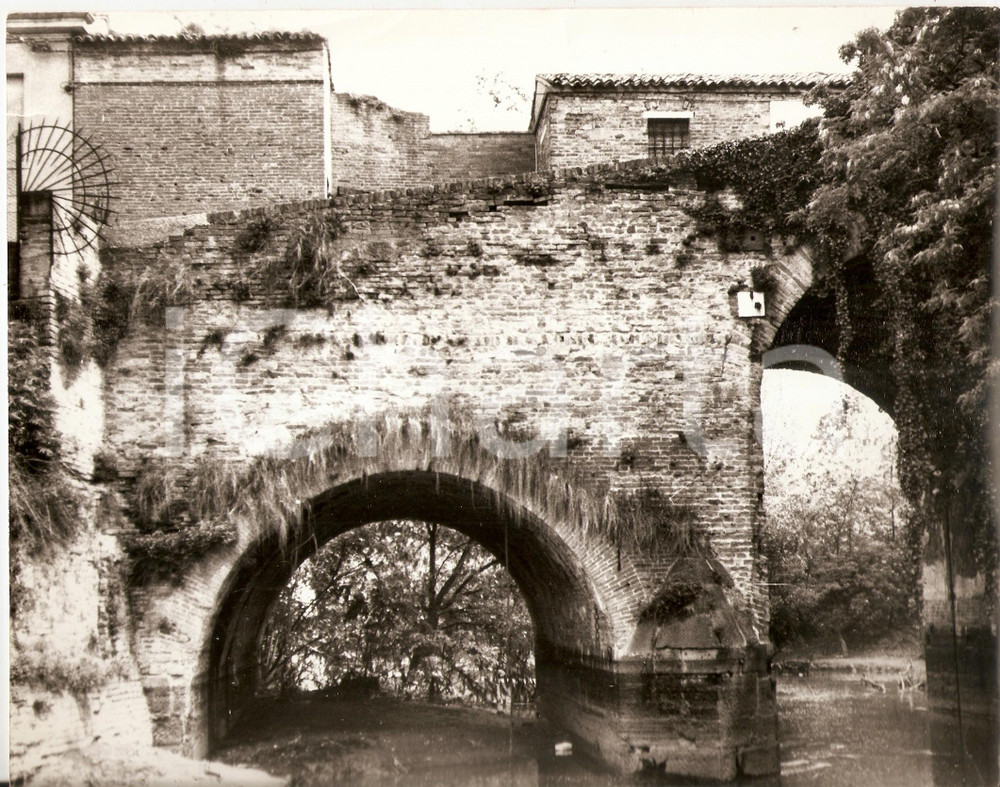 Fotografia d epoca originale 1970 ca PADOVA Ponte delle Gradelle di San Massimo Foto ARTISTICA 27x21 cm 1