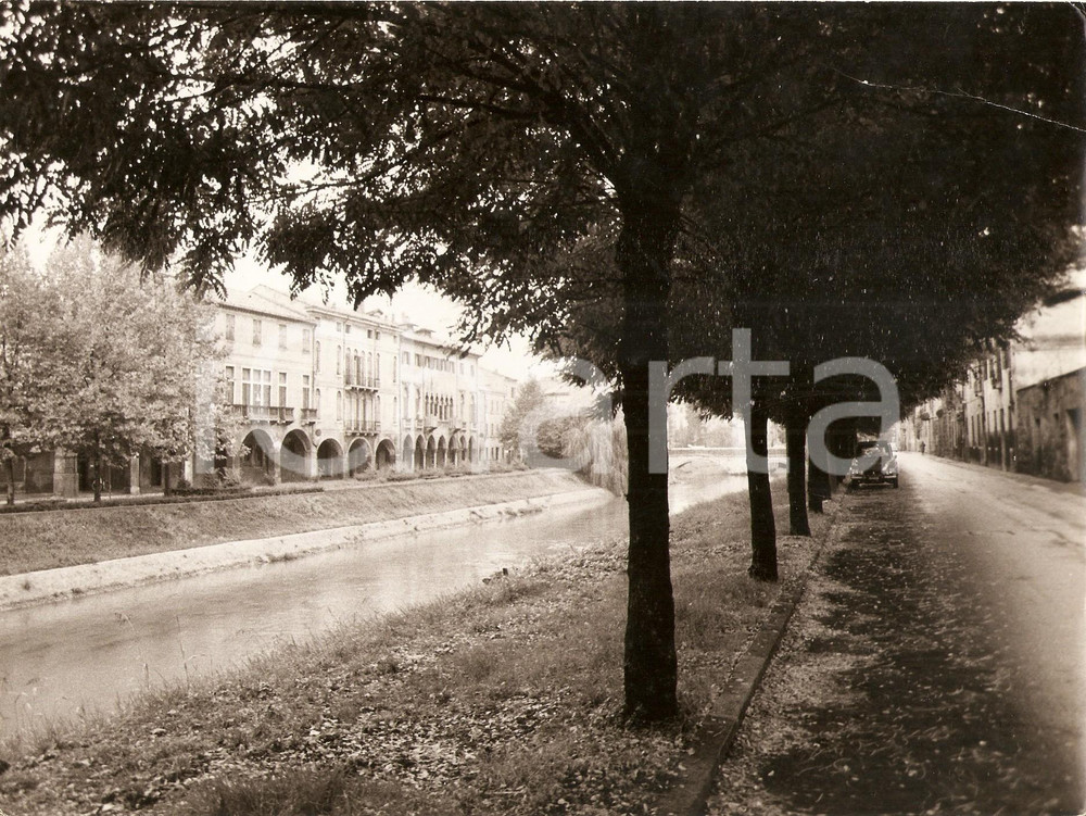 Fotografia d epoca originale 1970 ca PADOVA Riviera Albertino MUSSATO e riviera PALEOCAPA Foto 24x18 cm 1