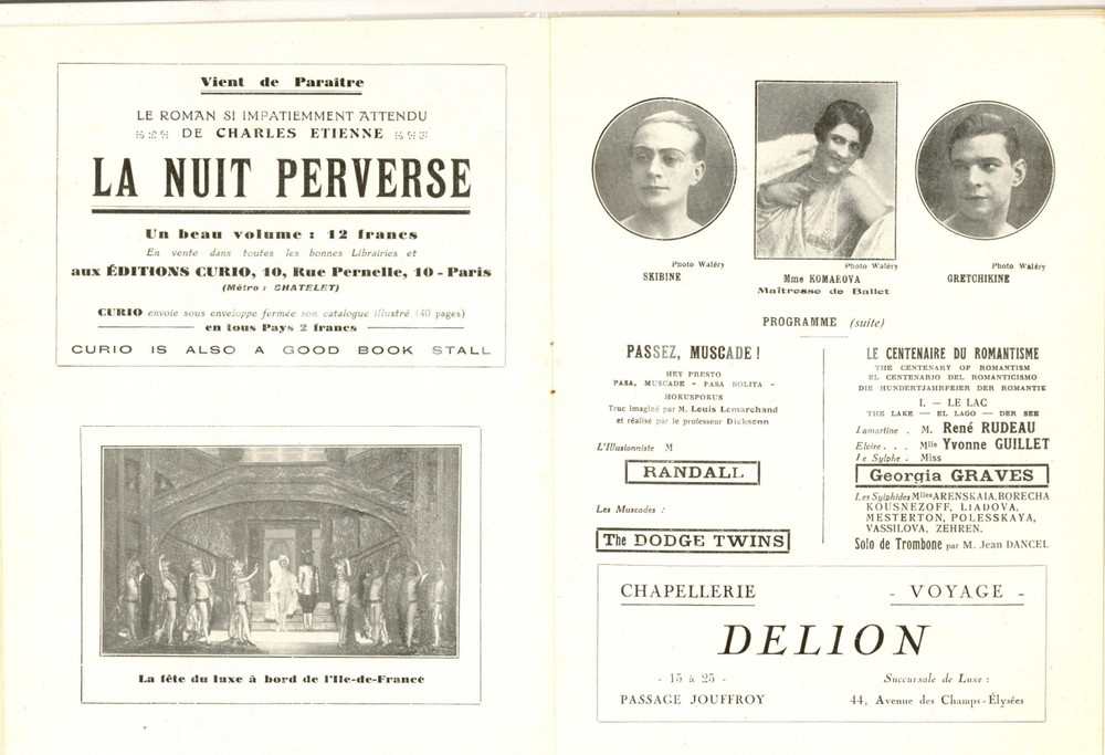 Libro, pubblicazione d epoca 1928 PARIS FOLIES BERGERE  Programma ILLUSTRATO pubblicitario RARO 40 pp. 1