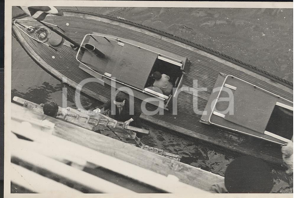Fotografia d epoca originale 1937 In navigazione verso ALGERI  REAL PHOTO cm 13,5 x 8,5 1