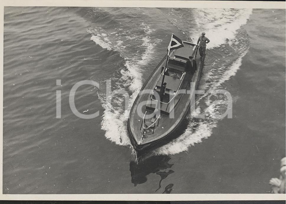 Fotografia d epoca originale 1937 In navigazione verso ALGERI  REAL PHOTO cm 13,5 x 8,5 1