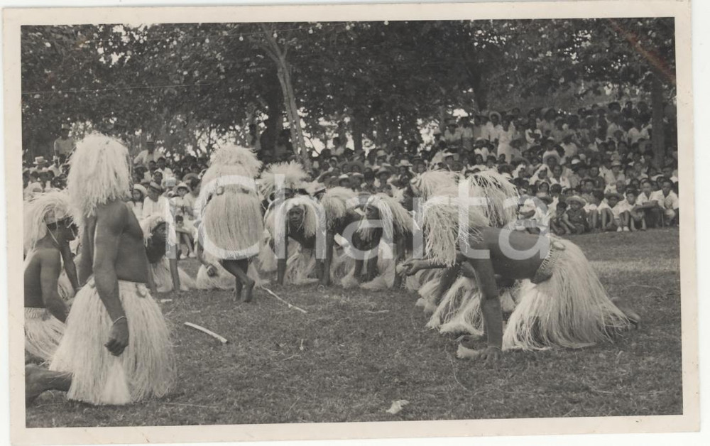 Fotografia d epoca originale 1937 PAPEETE Polinesia 2 FESTA 14 LUGLIO  REAL PHOTO cm 13,5 x 8,5 1