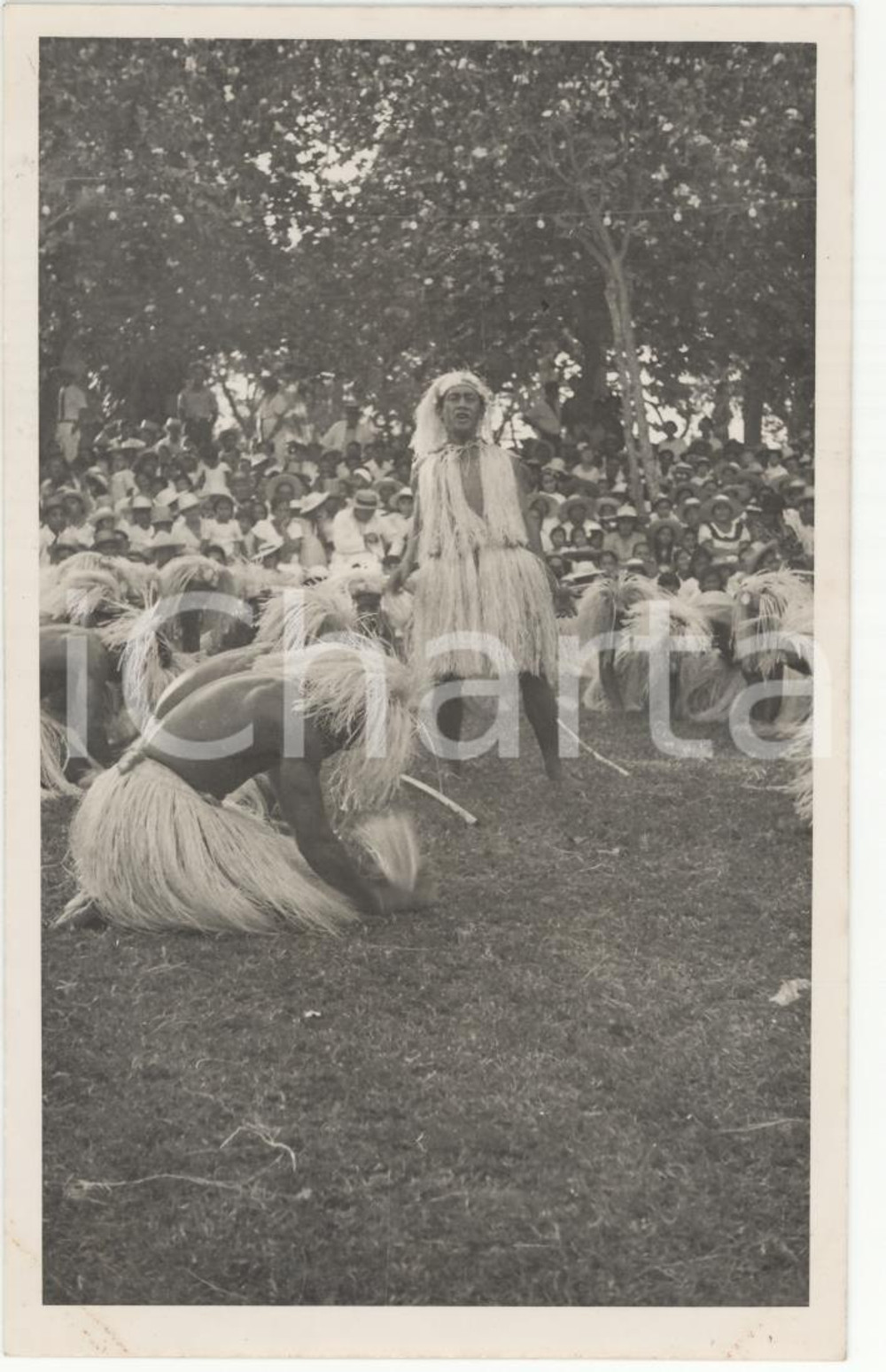 Fotografia d epoca originale 1937 PAPEETE Polinesia 4 FESTA 14 LUGLIO  REAL PHOTO cm 13,5 x 8,5 1