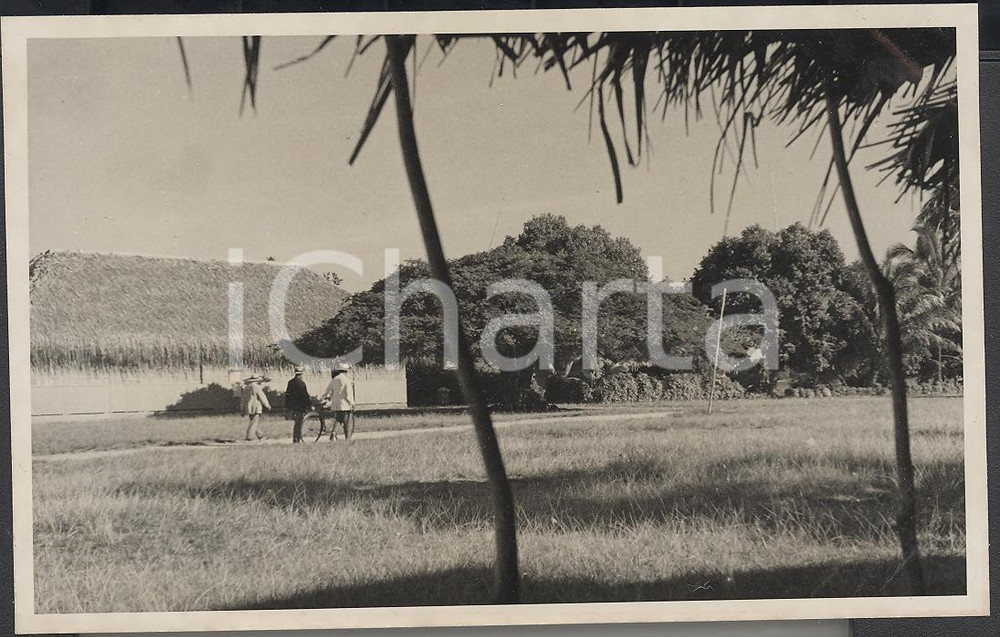 Fotografia d epoca originale 1937 BORA BORA Polinesia Veduta panoramica  4PHOTO cm 13,5 x 8,5 1