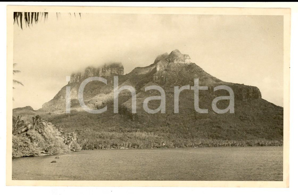 Fotografia d epoca originale 1937 BORA BORA Polinesia Veduta panoramica  5PHOTO cm 13,5 x 8,5 1