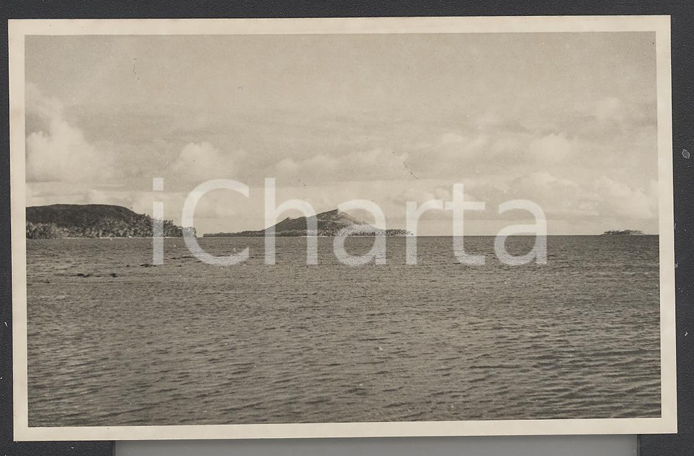 Fotografia d epoca originale 1937 BORA BORA Polinesia Veduta panoramica  8PHOTO cm 13,5 x 8,5 1