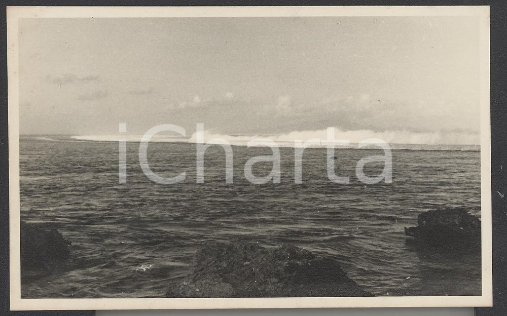 Fotografia d epoca originale 1937 PAPEETE Polinesia Francese Scorcio panoramico REAL PHOTO cm 13,5 x 8,5 1