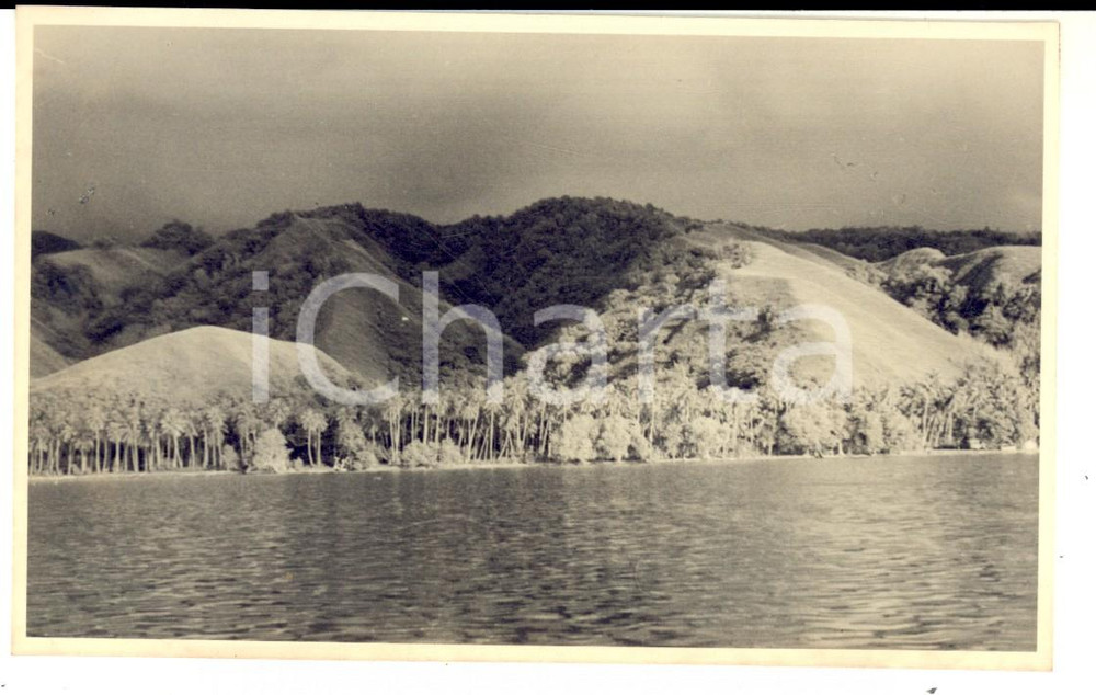 Fotografia d epoca originale 1937 PAPEETE Polinesia Francese Giochi di luce REAL PHOTO cm 13,5 x 8,5 1