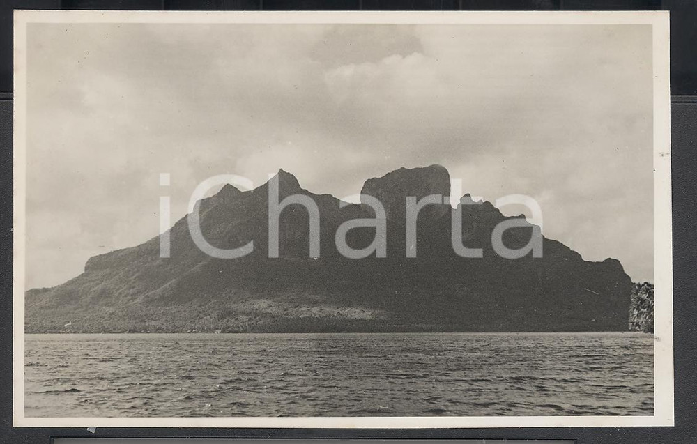 Fotografia d epoca originale 1937 BORA BORA Polinesia Isolotto  REAL PHOTO cm 13,5 x 8,5 1