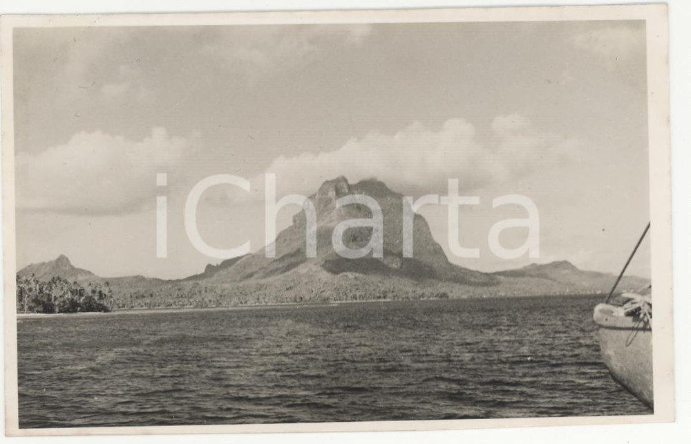Fotografia d epoca originale 1937 BORA BORA Polinesia Veduta panoramica  10PHOTO cm 13,5 x 8,5 1