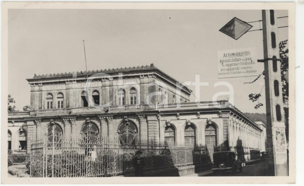 Fotografia d epoca originale 1937 FORT DE FRANCE Martinica Palazzo di giustizia REAL PHOTO cm 13,5 x 8,5 1