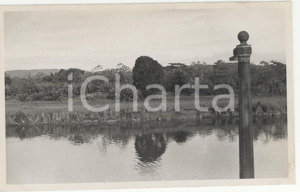 Fotografia d epoca originale 1937 PANAMA L ingresso al canale REAL PHOTO cm 13,5 x 8,5 1