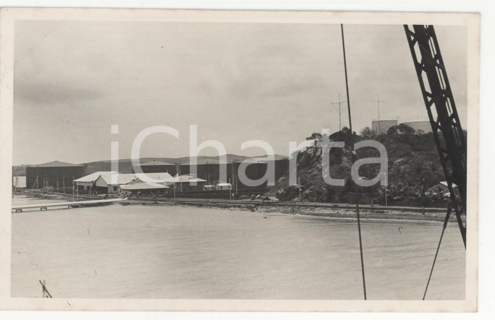 Fotografia d epoca originale 1937 CURACAO CARAIBI  Caracas Bay REAL PHOTO cm 13,5 x 8,5 1
