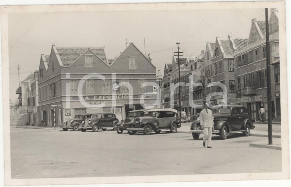 Fotografia d epoca originale 1937 CURACAO CARAIBI  Interni dell isola 4REAL PHOTO cm 13,5 x 8,5 1