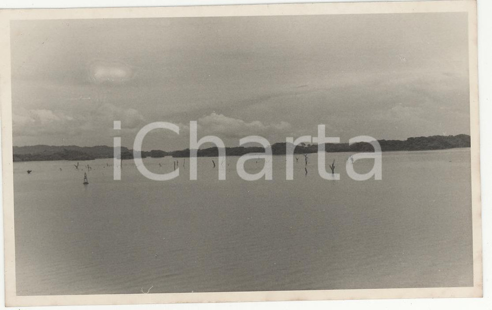 Fotografia d epoca originale 1937 PANAMA Veduta del lago interno al canale 10REAL PHOTO cm 13,5 x 8,5 1