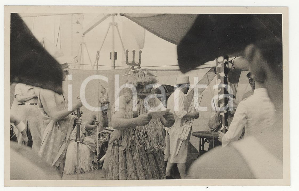 Fotografia d epoca originale 1937 PANAMA Il passaggio della linea 5 REAL PHOTO cm 13,5 x 8,5 1