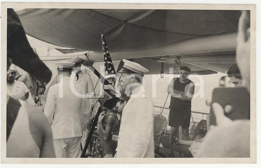 Fotografia d epoca originale 1937 PANAMA Il passaggio della linea 6REAL PHOTO cm 13,5 x 8,5 1