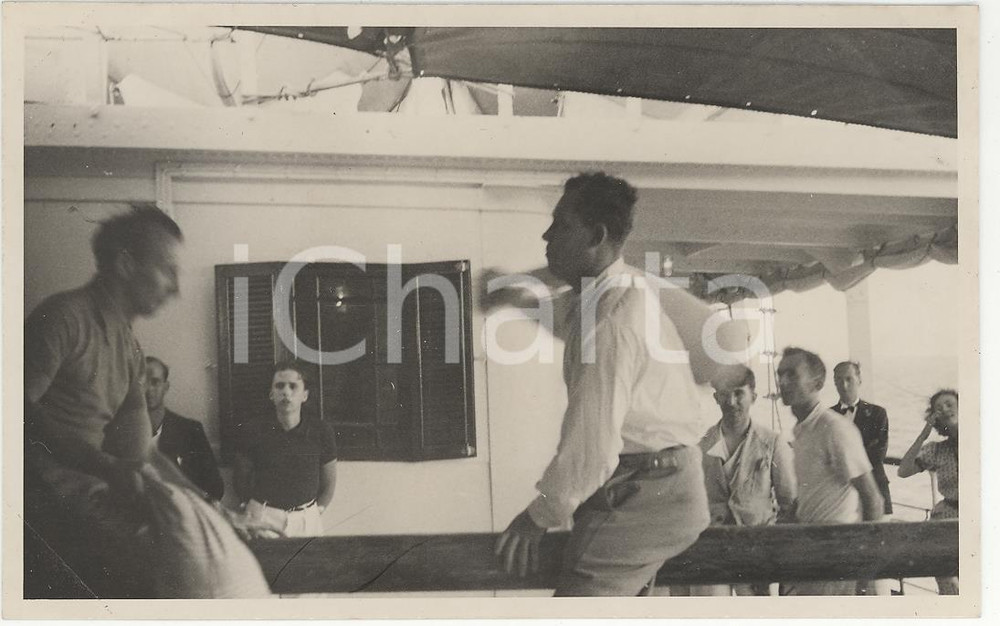 Fotografia d epoca originale 1937 PANAMA Il passaggio della linea 9REAL PHOTO cm 13,5 x 8,5 1