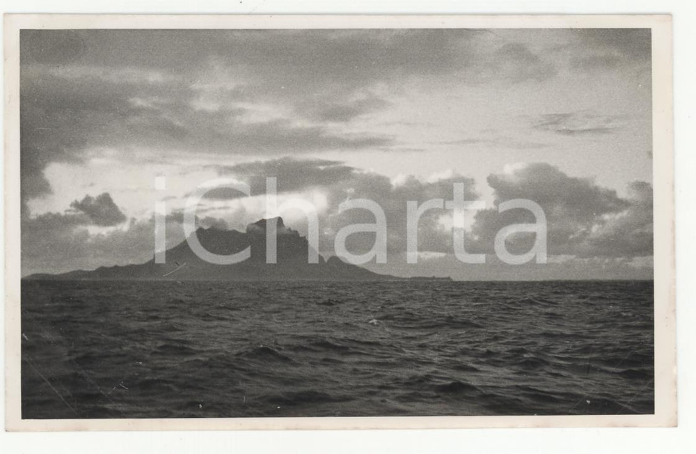 Fotografia d epoca originale 1937 BORA BORA Polinesia Veduta generale  REAL PHOTO cm 13,5 x 8,5 1