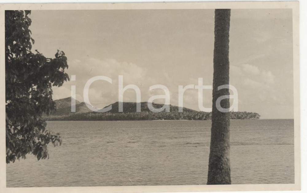 Fotografia d epoca originale 1937 BORA BORA Polinesia Veduta panoramica 5REAL PHOTO cm 13,5 x 8,5 1
