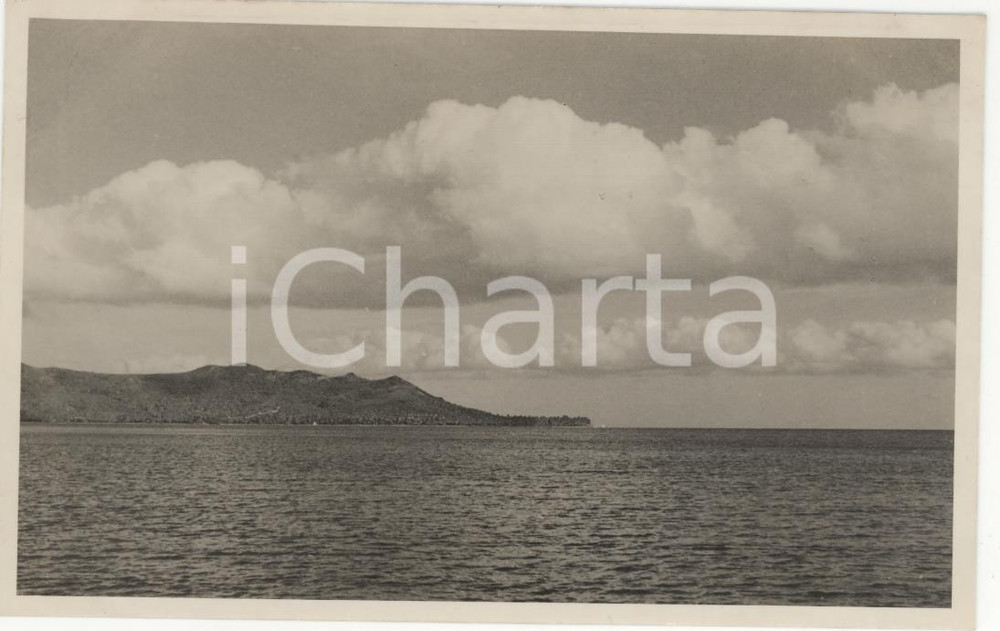 Fotografia d epoca originale 1937 BORA BORA Polinesia Veduta panoramica 7 REAL PHOTO cm 13,5 x 8,5 1