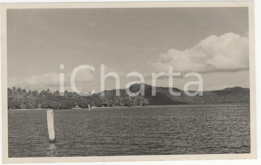 Fotografia d epoca originale 1937 BORA BORA Polinesia Veduta panoramica 8 REAL PHOTO cm 13,5 x 8,5 1