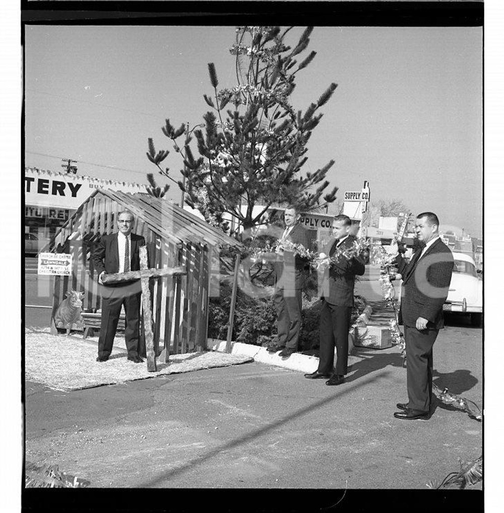 Fotografia d epoca originale 1957 CHICAGO Lawndale Christian Church NEGATIVO ORIGINALE 2 1