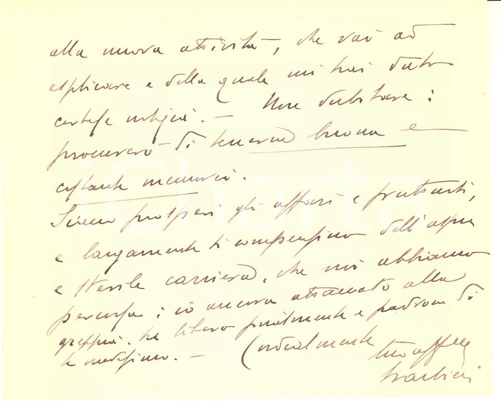Autografo originale 1930 ROMA Consiglio di Stato  Biglietto giudice BARBIERI  AUTOGRAFO 1