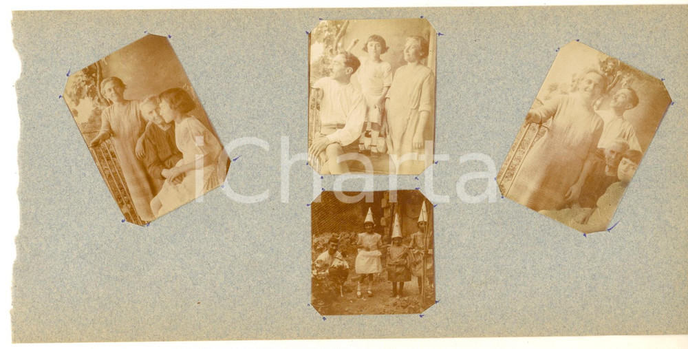 Fotografia d epoca originale 1913 ST. MORITZ Bambine a Carnevale  Ritratti di famiglia Lotto 4 foto 1