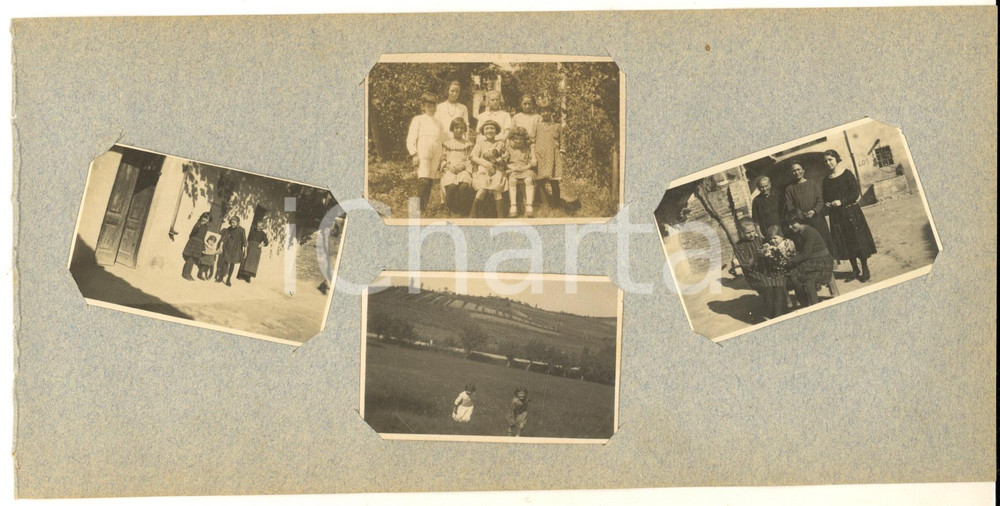 Fotografia d epoca originale 1913 Area di ST. MORITZ SVIZZERA Famiglia al femminile  Lotto 4 foto 1