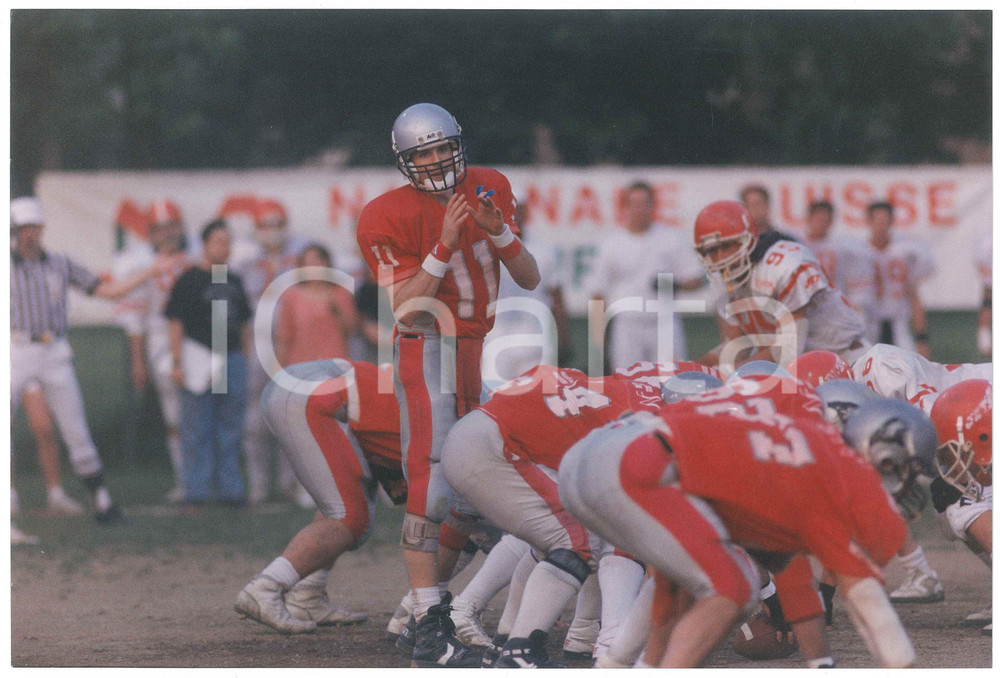Fotografia d epoca originale 1995 ca ITALIA Football Americano BLACKHAWKS CERNUSCO Allenamento  Foto 4 1